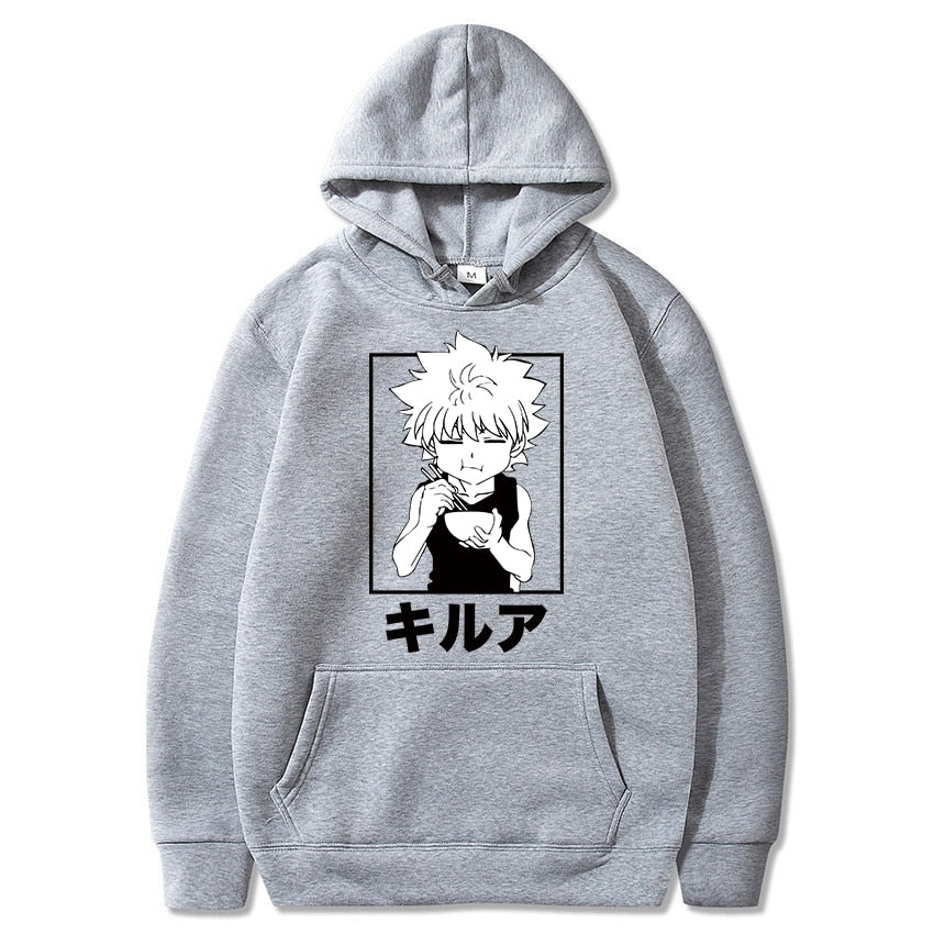 Killua drinking soda discount hoodie