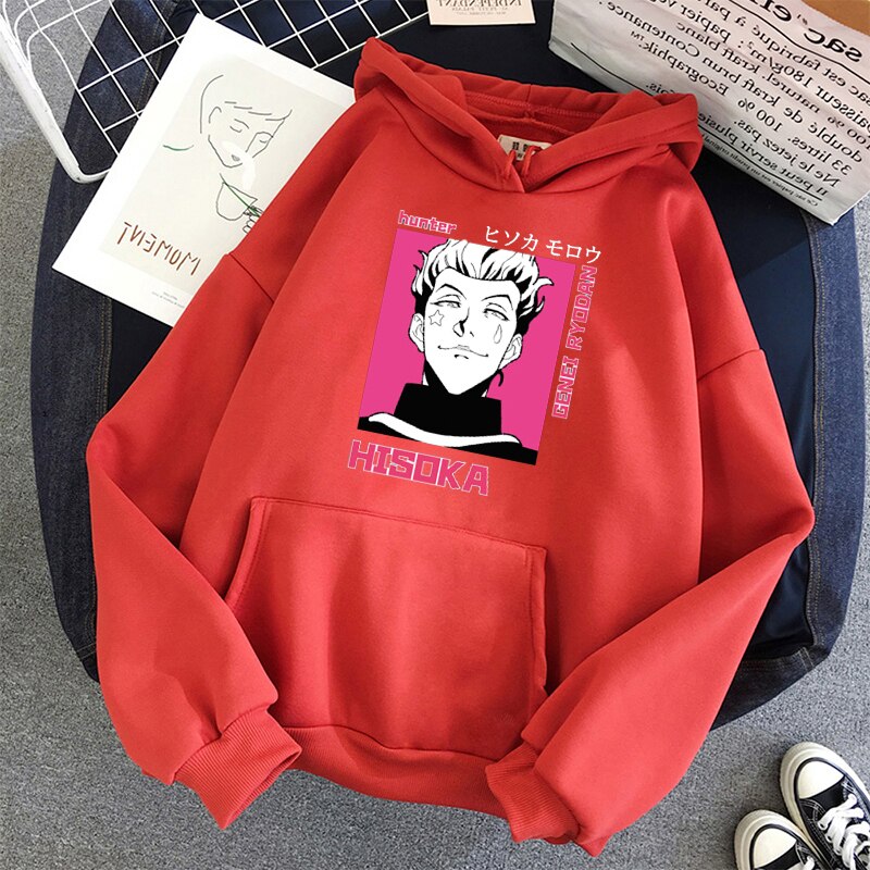 Hisoka pink hoodie hot sale